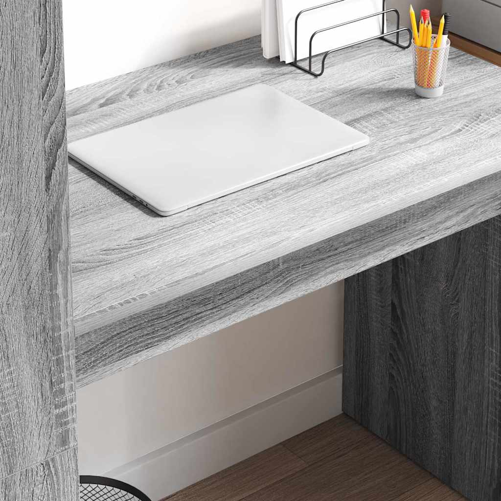 Desk Grey Sonoma 113 x 54 x 120 cm Engineered Wood