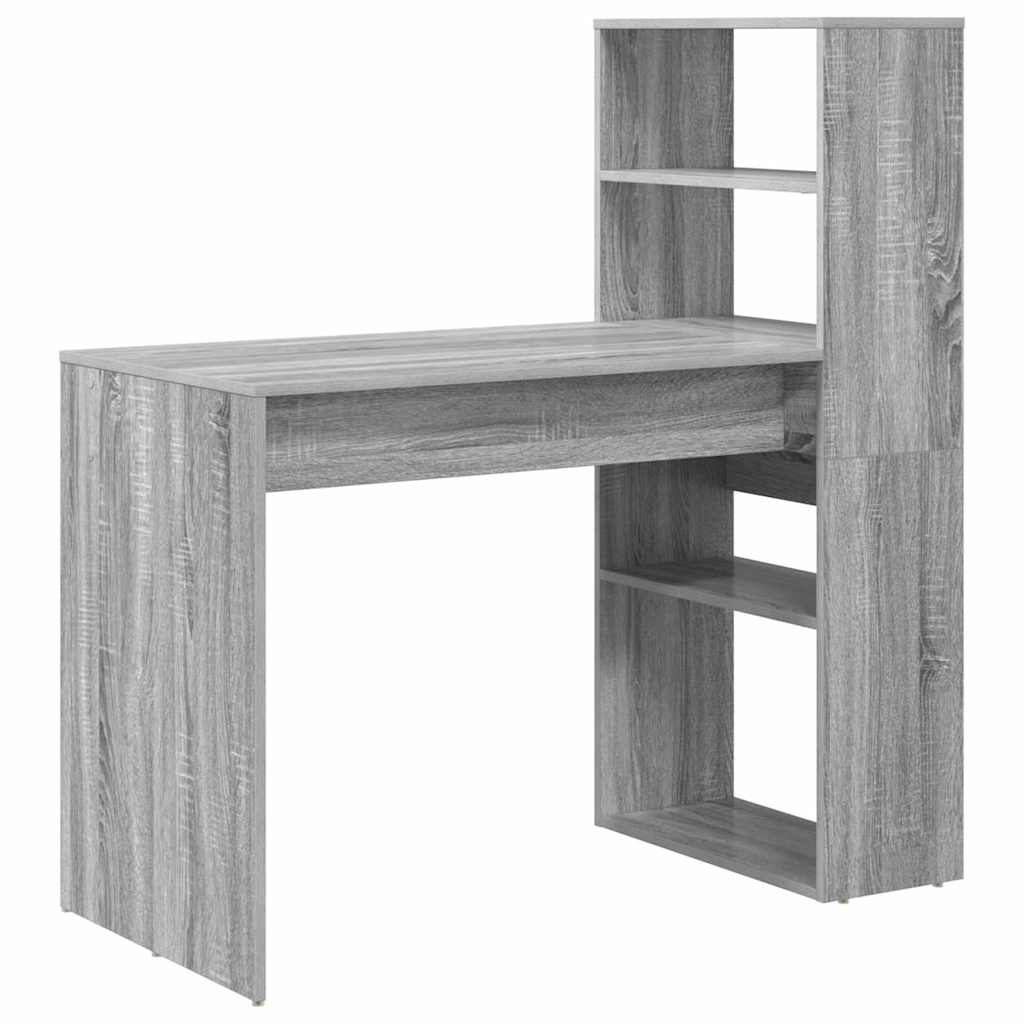 Desk Grey Sonoma 113 x 54 x 120 cm Engineered Wood