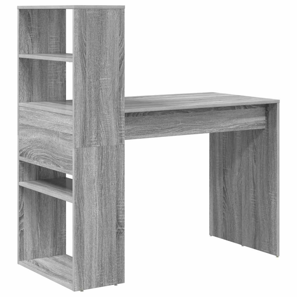 Desk Grey Sonoma 113 x 54 x 120 cm Engineered Wood
