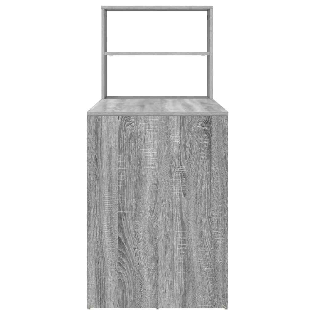 Desk Grey Sonoma 113 x 54 x 120 cm Engineered Wood
