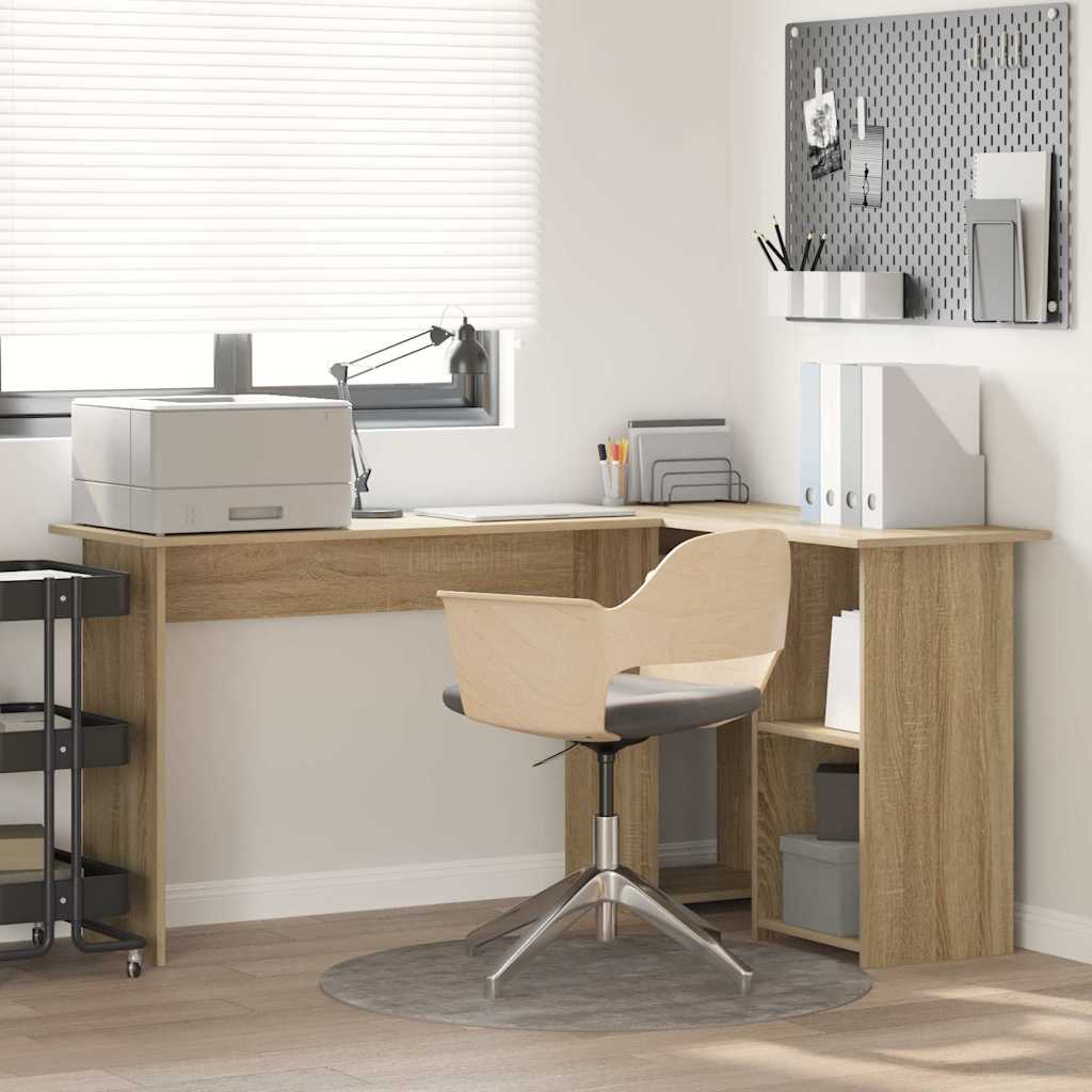 Schreibtisch Sonoma-Eiche 142 x 102 x 73 cm Holzwerkstoff