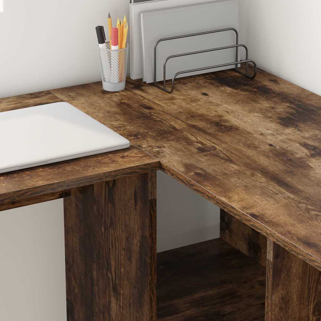 Schreibtisch Geräucherte Eiche 142 x 102 x 73 cm Holzwerkstoff