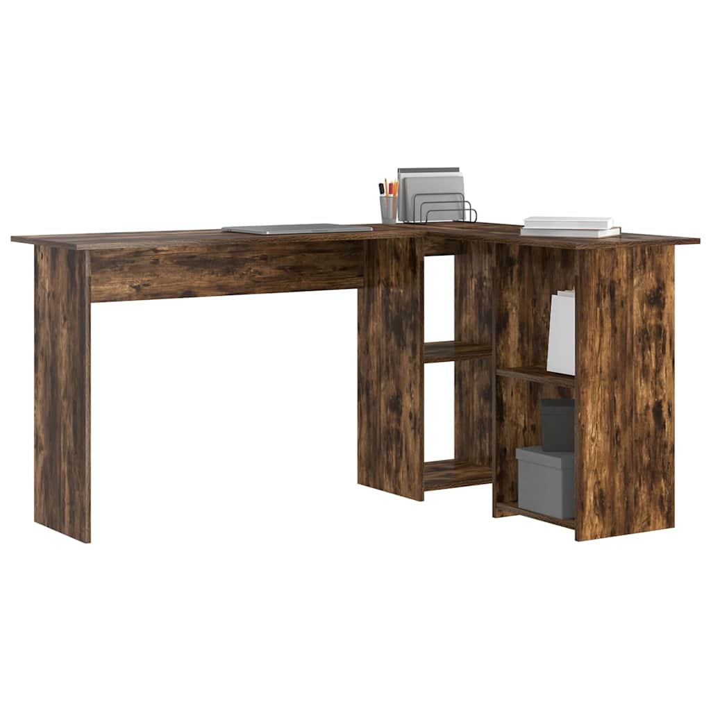 Schreibtisch Geräucherte Eiche 142 x 102 x 73 cm Holzwerkstoff