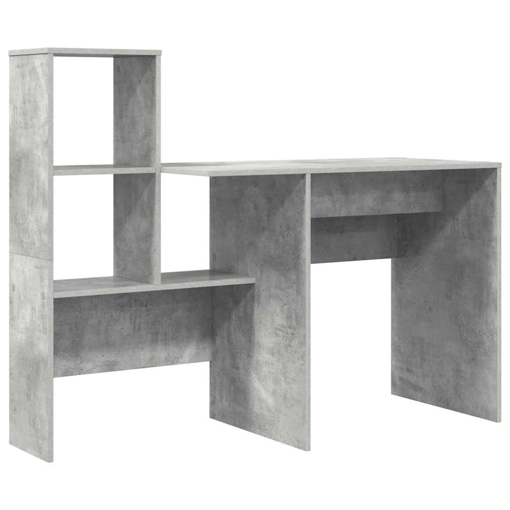 Desk Concrete Grey 131.5 x 50 x 106.5 cm Wood-based Material