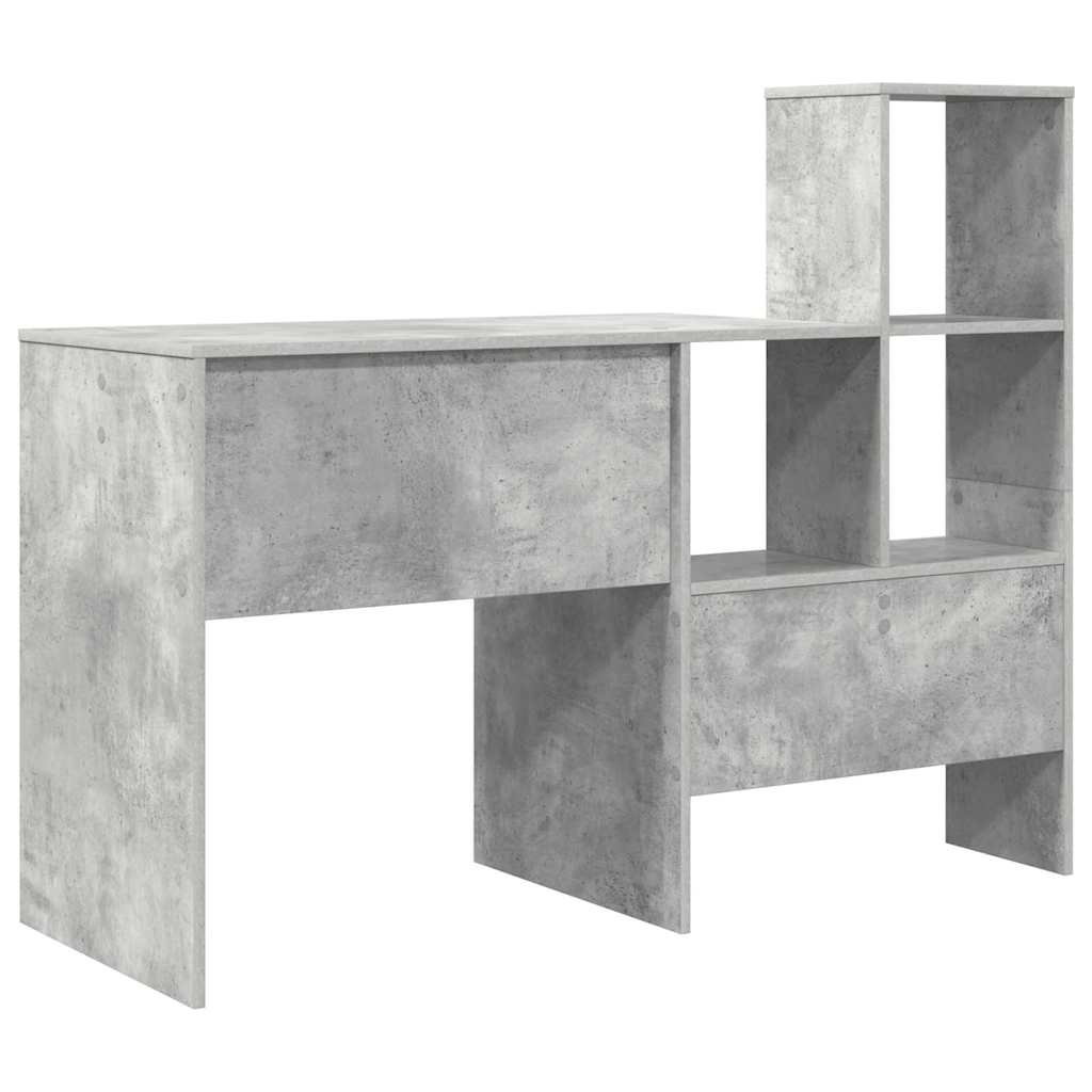 Desk Concrete Grey 131.5 x 50 x 106.5 cm Wood-based Material