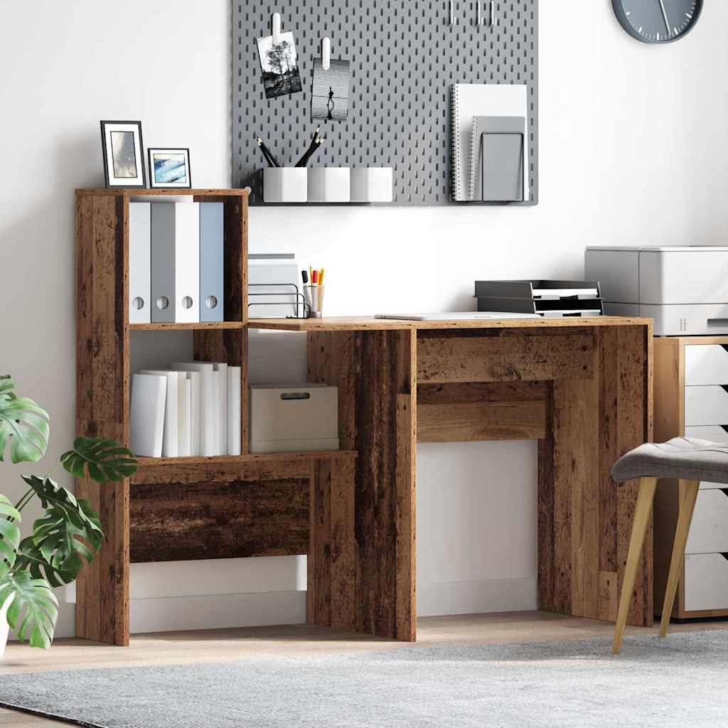 Bureau en bois recyclé 131,5 x 50 x 106,5 cm Panneau de particules