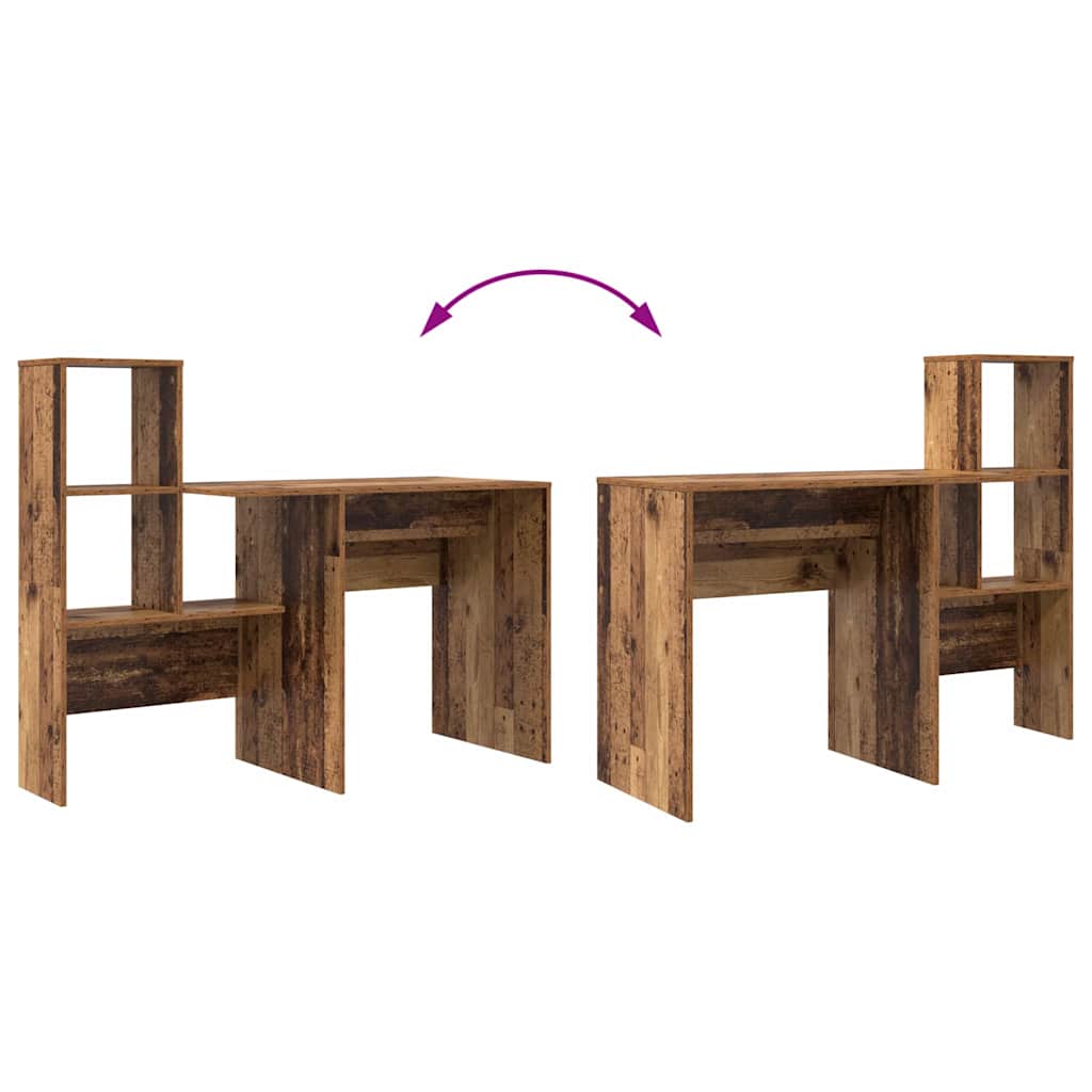 Bureau en bois recyclé 131,5 x 50 x 106,5 cm Panneau de particules