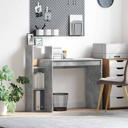 Bureau Béton Gris 100 x 40 x 90 cm Panneau de particules