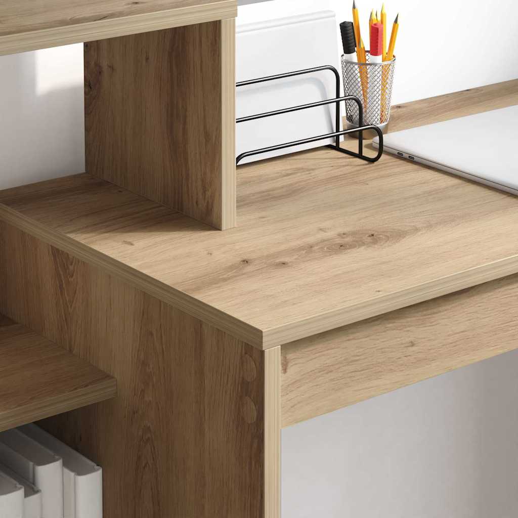 Bureau chêne artisan 100 x 40 x 90 cm bois d'ingénierie