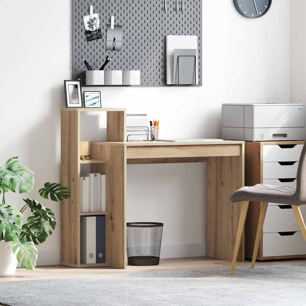 Bureau chêne artisan 100 x 40 x 90 cm bois d'ingénierie