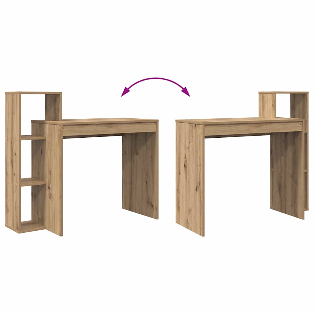 Bureau chêne artisan 100 x 40 x 90 cm bois d'ingénierie