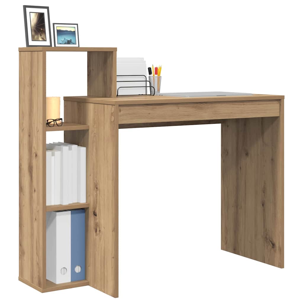 Bureau chêne artisan 100 x 40 x 90 cm bois d'ingénierie