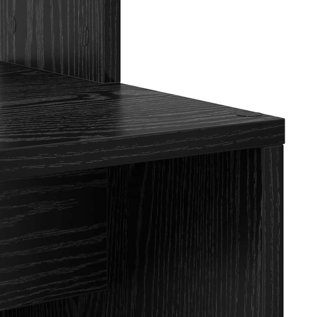 Desk Black Oak Look 78.5 x 37 x 154.5 cm