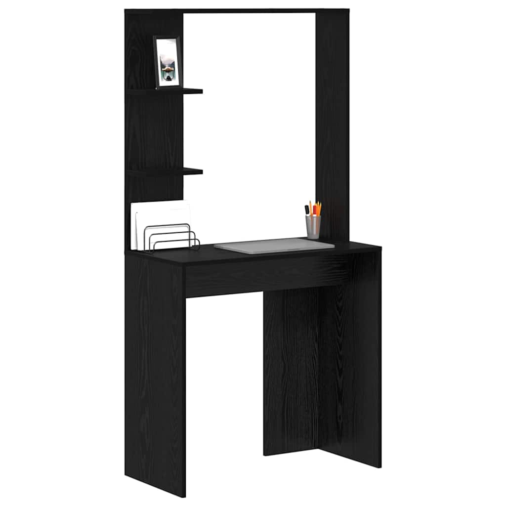 Desk Black Oak Look 78.5 x 37 x 154.5 cm