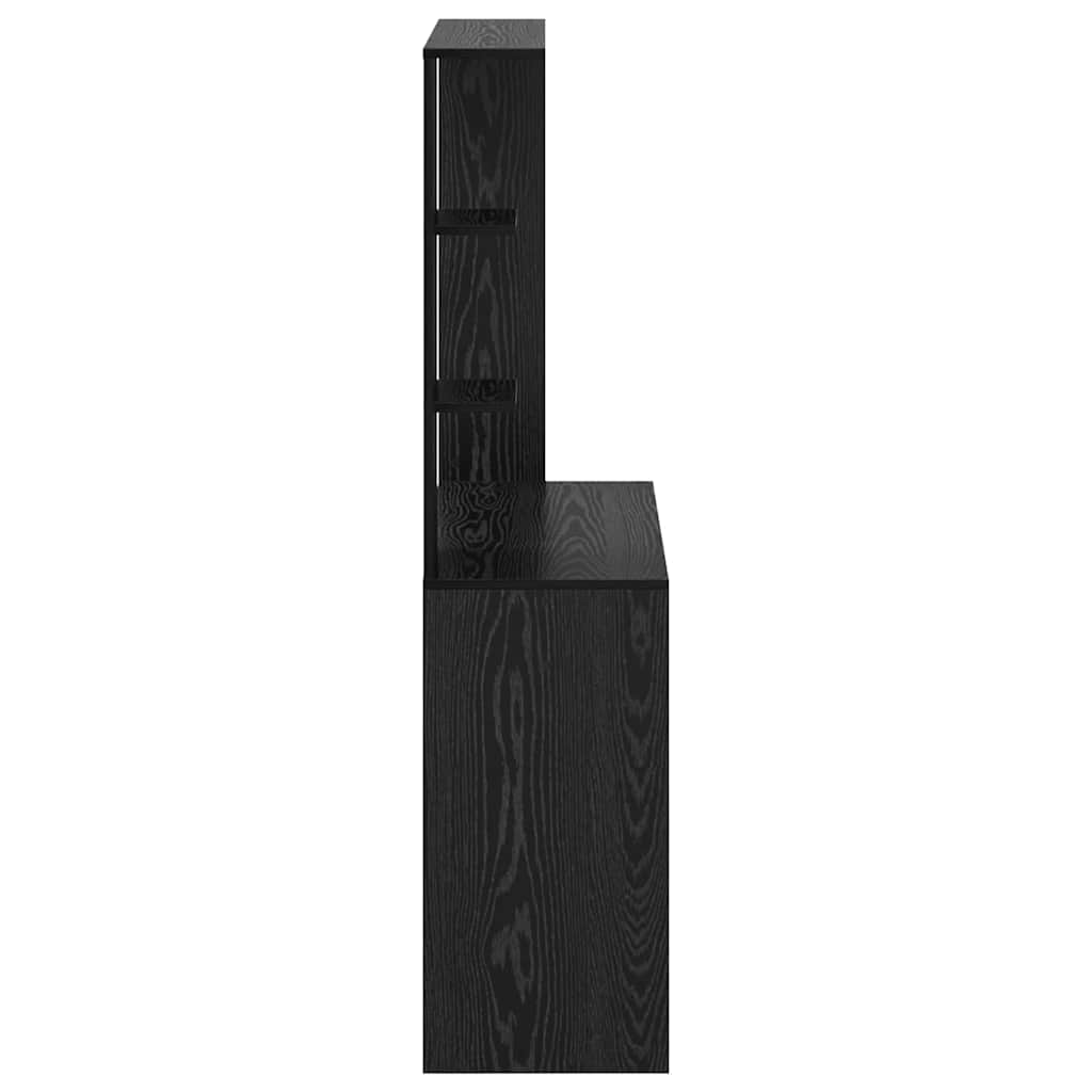 Desk Black Oak Look 78.5 x 37 x 154.5 cm