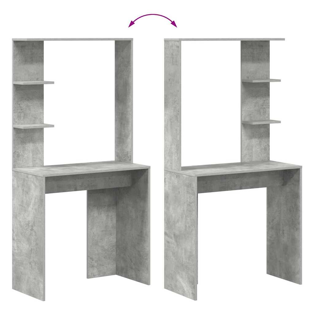 Schreibtisch Beton Grau 78,5 x 37 x 154,5 cm Holzwerkstoff