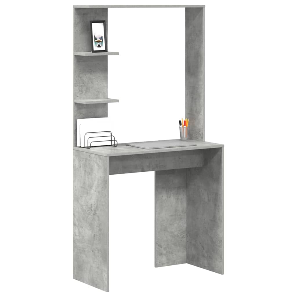 Schreibtisch Beton Grau 78,5 x 37 x 154,5 cm Holzwerkstoff