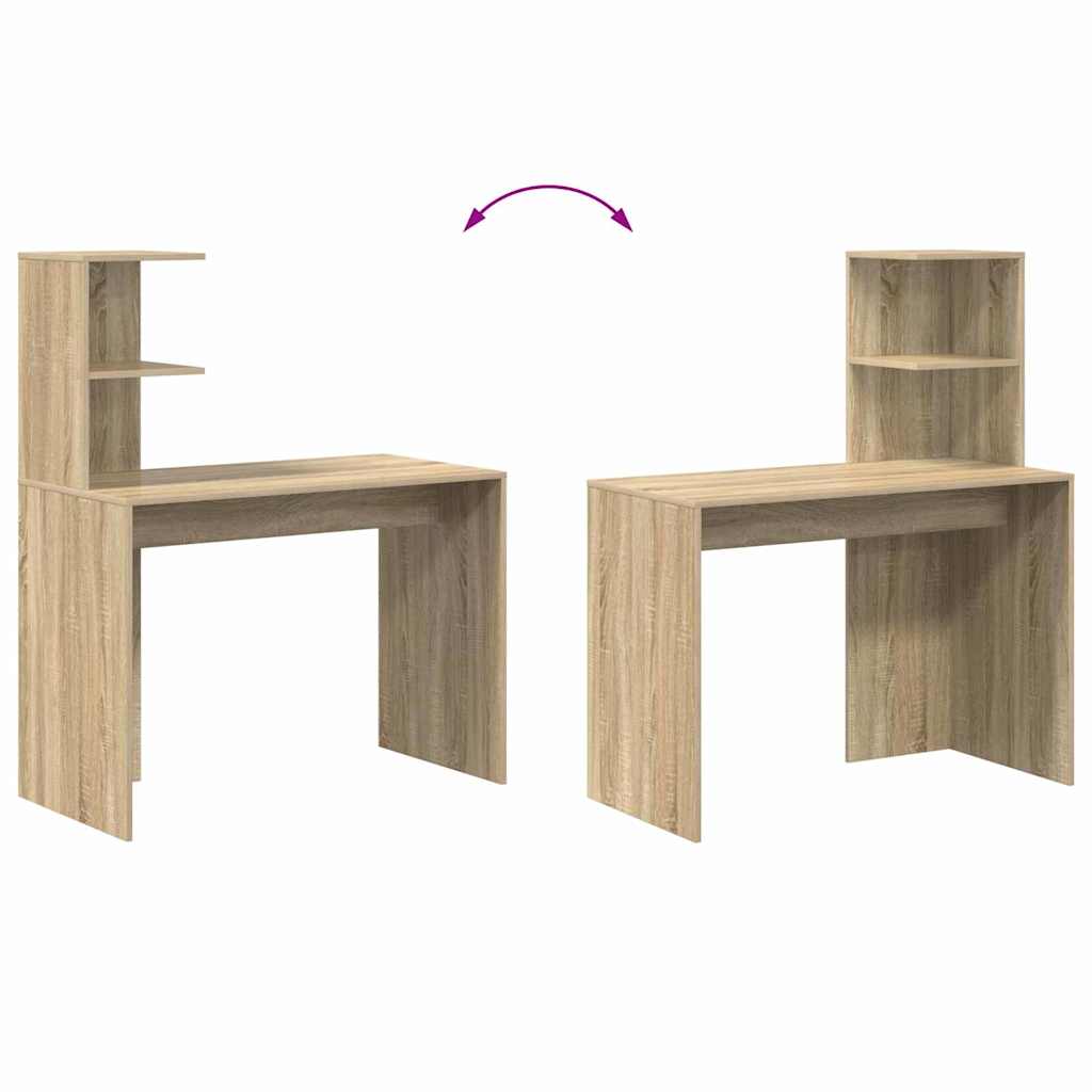 Desk Sonoma oak 102 x 50 x 124 cm wood-based material