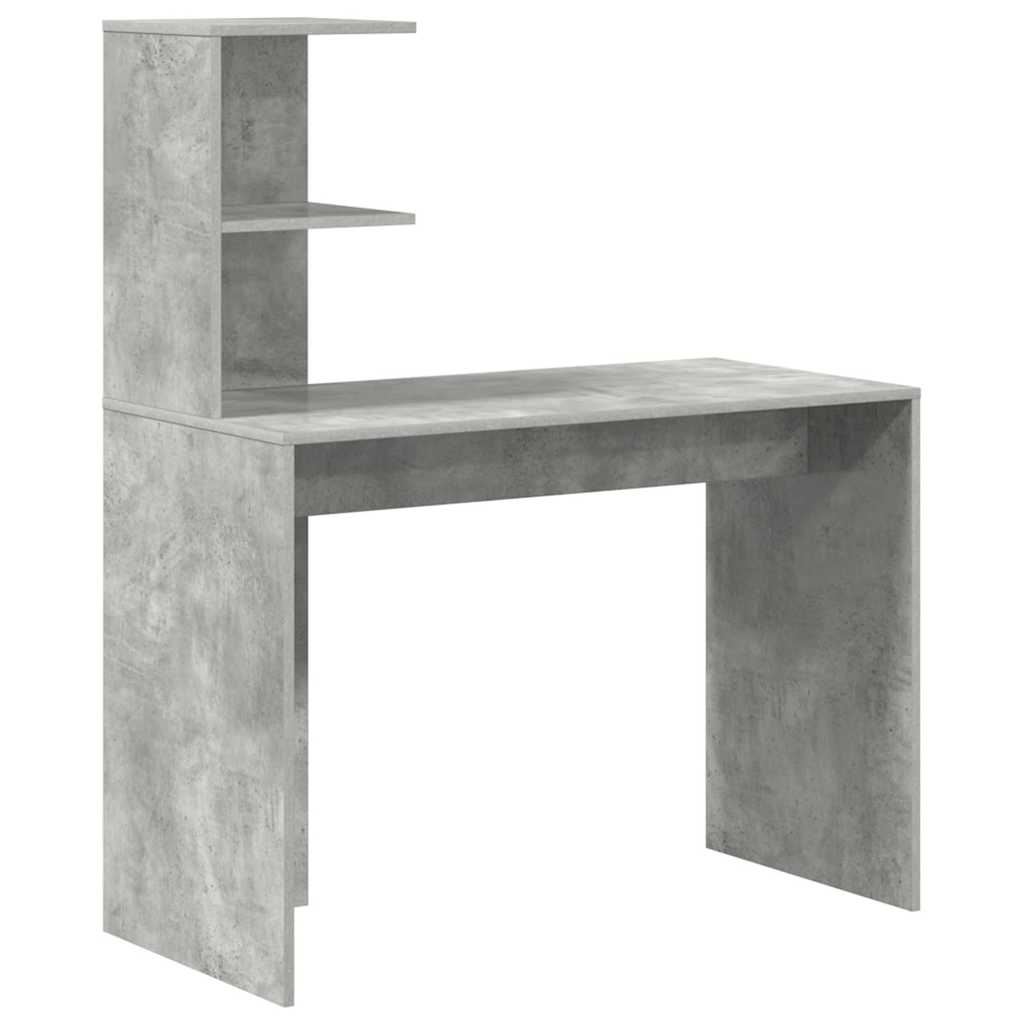Desk Concrete Grey 102 x 50 x 124 cm Engineered Wood
