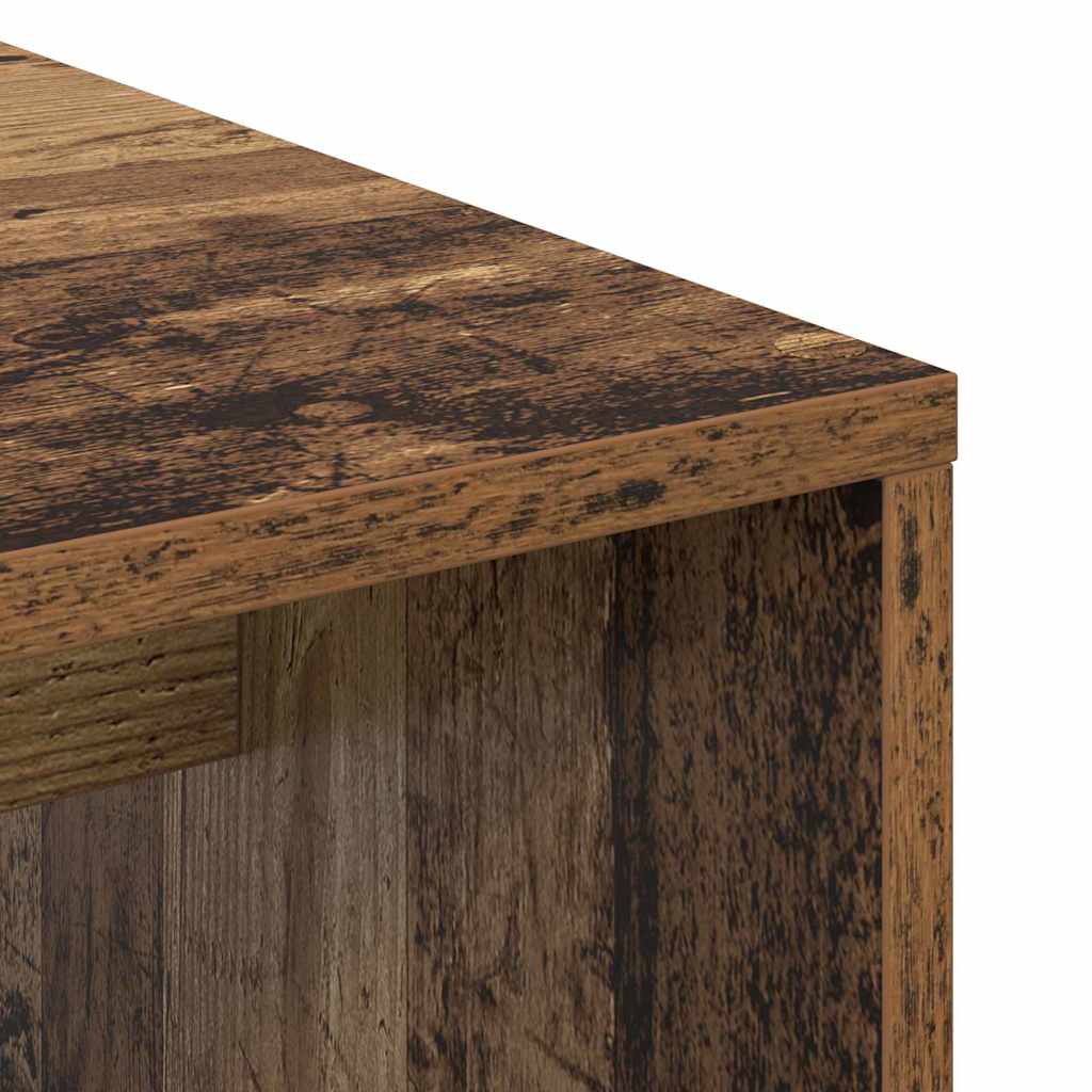 Desk with Shelf Reclaimed Wood 102 x 50 x 124 cm Engineered Wood