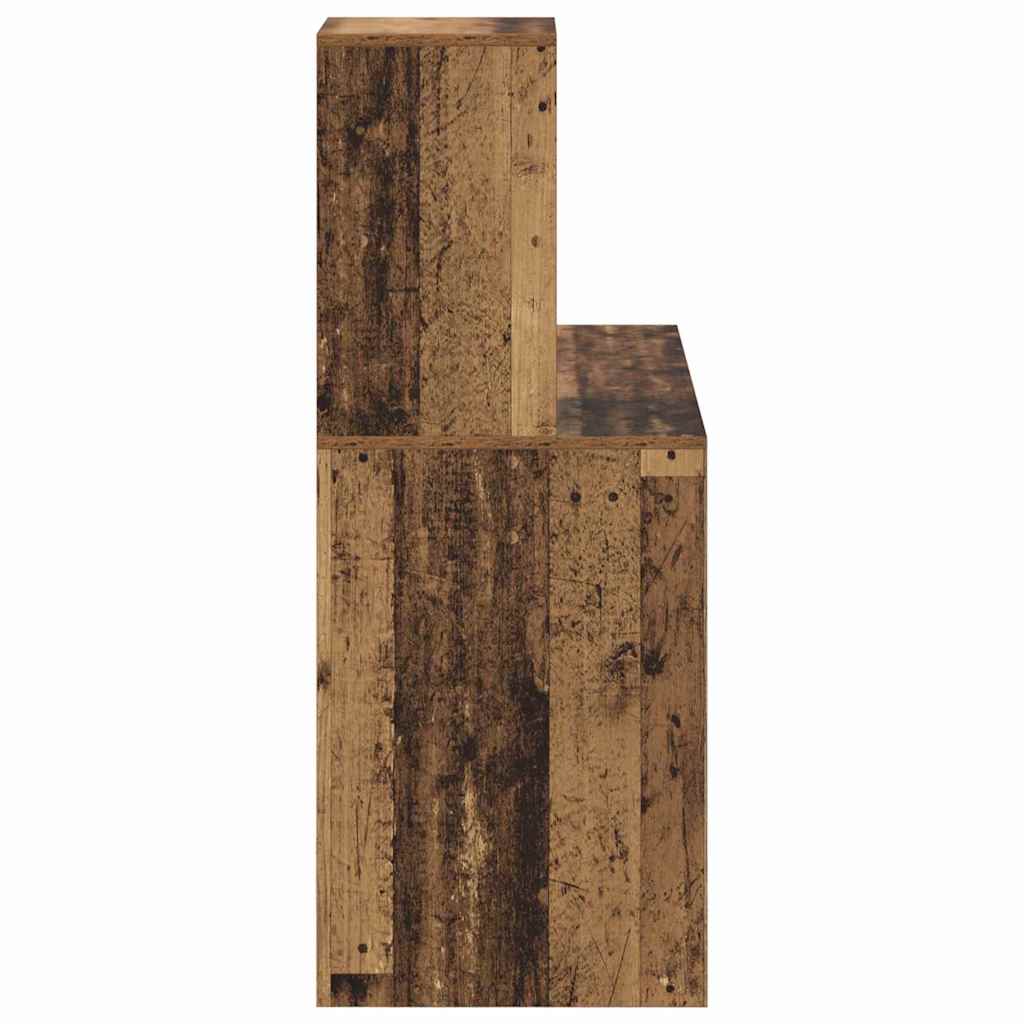 Desk with Shelf Reclaimed Wood 102 x 50 x 124 cm Engineered Wood