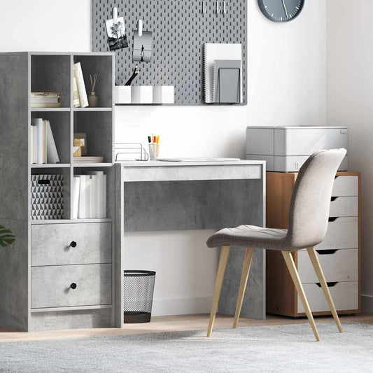 Bureau béton gris 80 x 40 x 76 cm