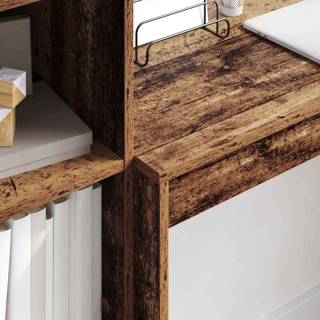 Desk reclaimed wood 100 x 40 x 76 cm