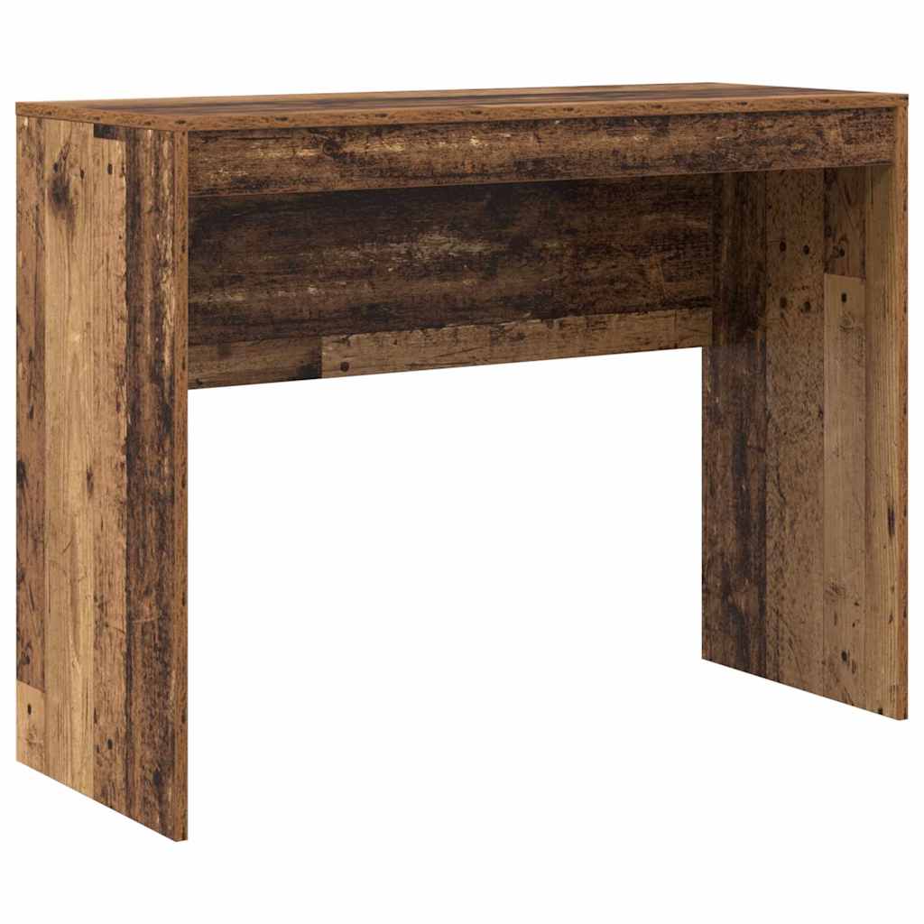 Desk reclaimed wood 100 x 40 x 76 cm