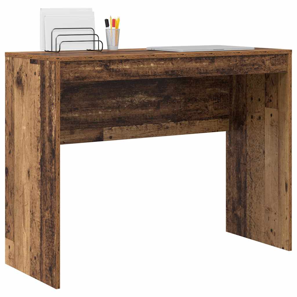 Desk reclaimed wood 100 x 40 x 76 cm