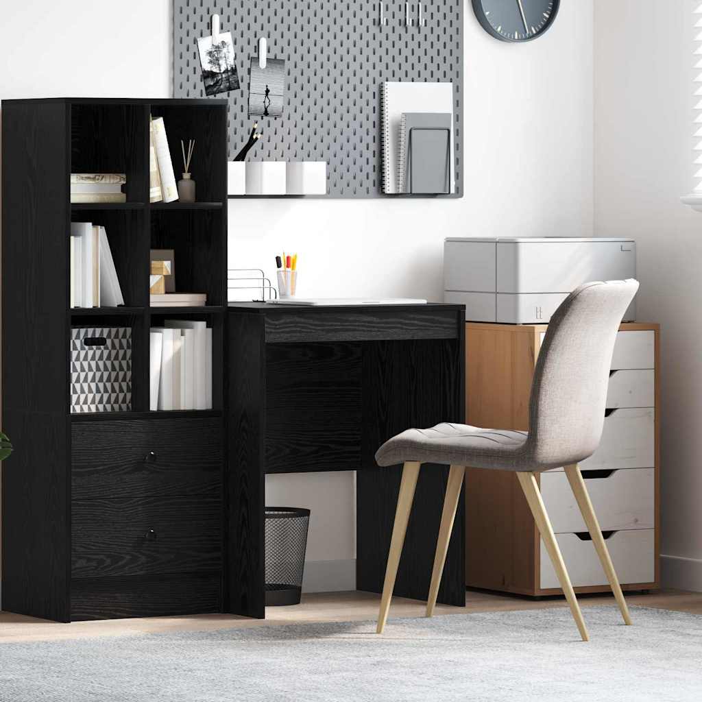 Desk black oak look 60 x 50 x 76 cm