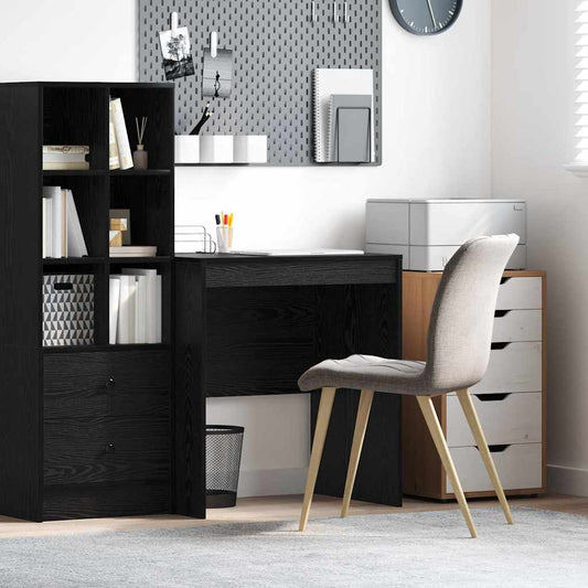 Bureau Noir Optique Chêne 70 x 50 x 76 cm