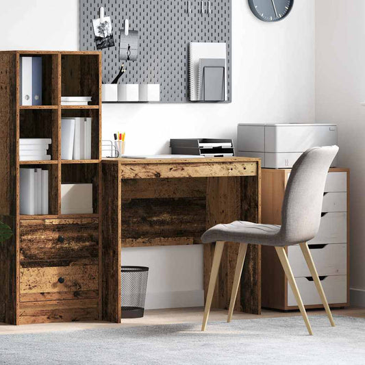 Desk reclaimed wood 80 x 50 x 76 cm