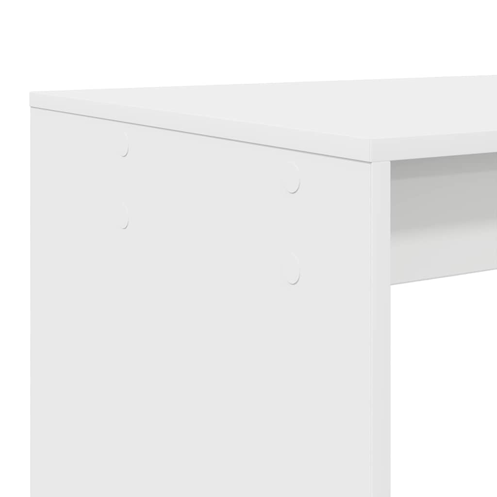 Desk with Shelf White 108 x 55 x 103.5 cm Wood-based Material
