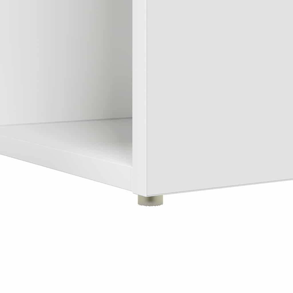 Desk with Shelf White 108 x 55 x 103.5 cm Wood-based Material