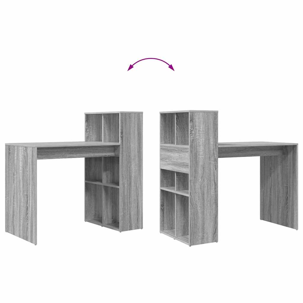 Schreibtisch Graues Sonoma 108 x 55 x 103.5 cm Holzwerkstoff