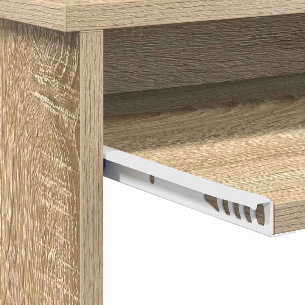 Desk Sonoma oak 106 x 41 x 88.5 cm engineered wood