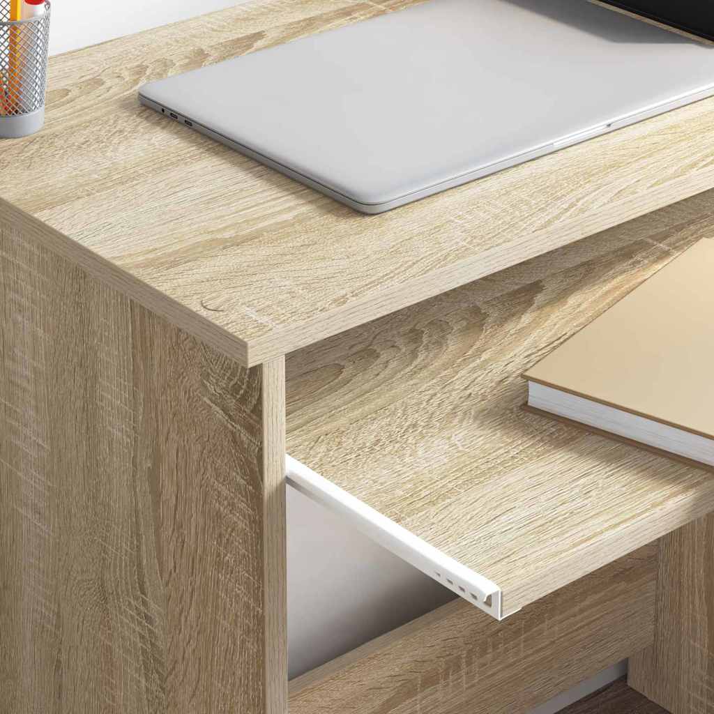 Desk Sonoma oak 106 x 41 x 88.5 cm engineered wood