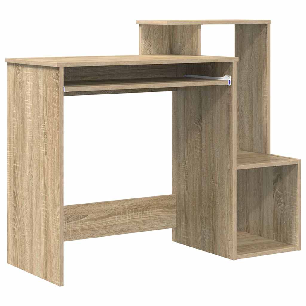 Desk Sonoma oak 106 x 41 x 88.5 cm engineered wood