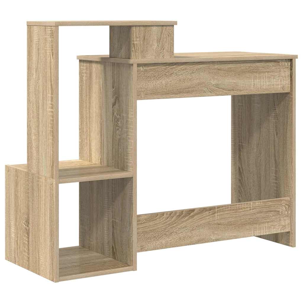 Desk Sonoma oak 106 x 41 x 88.5 cm engineered wood