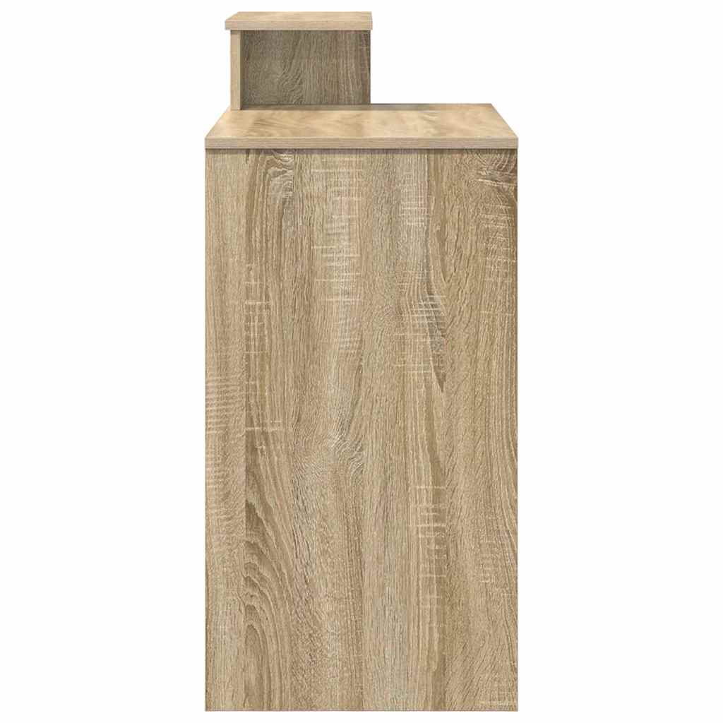 Desk Sonoma oak 106 x 41 x 88.5 cm engineered wood