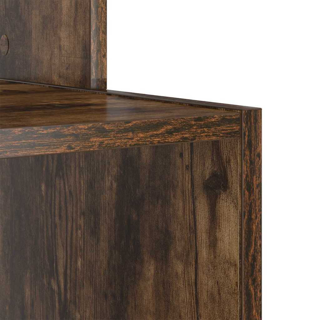 Desk Smoked Oak 106 x 41 x 88.5 cm Engineered Wood