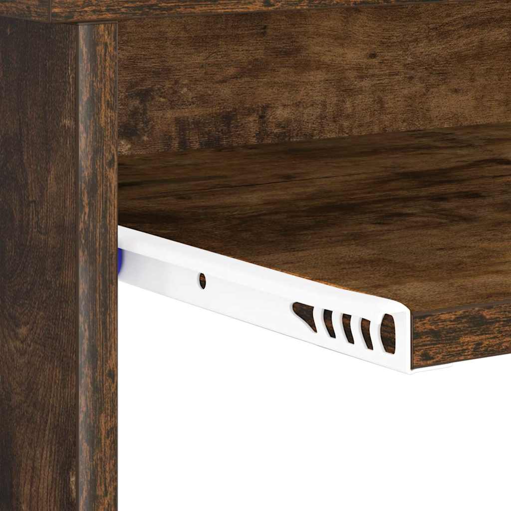 Desk Smoked Oak 106 x 41 x 88.5 cm Engineered Wood
