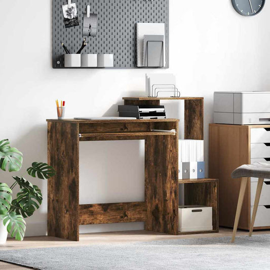 Bureau chêne fumé 106 x 41 x 88.5 cm Panneau de particules