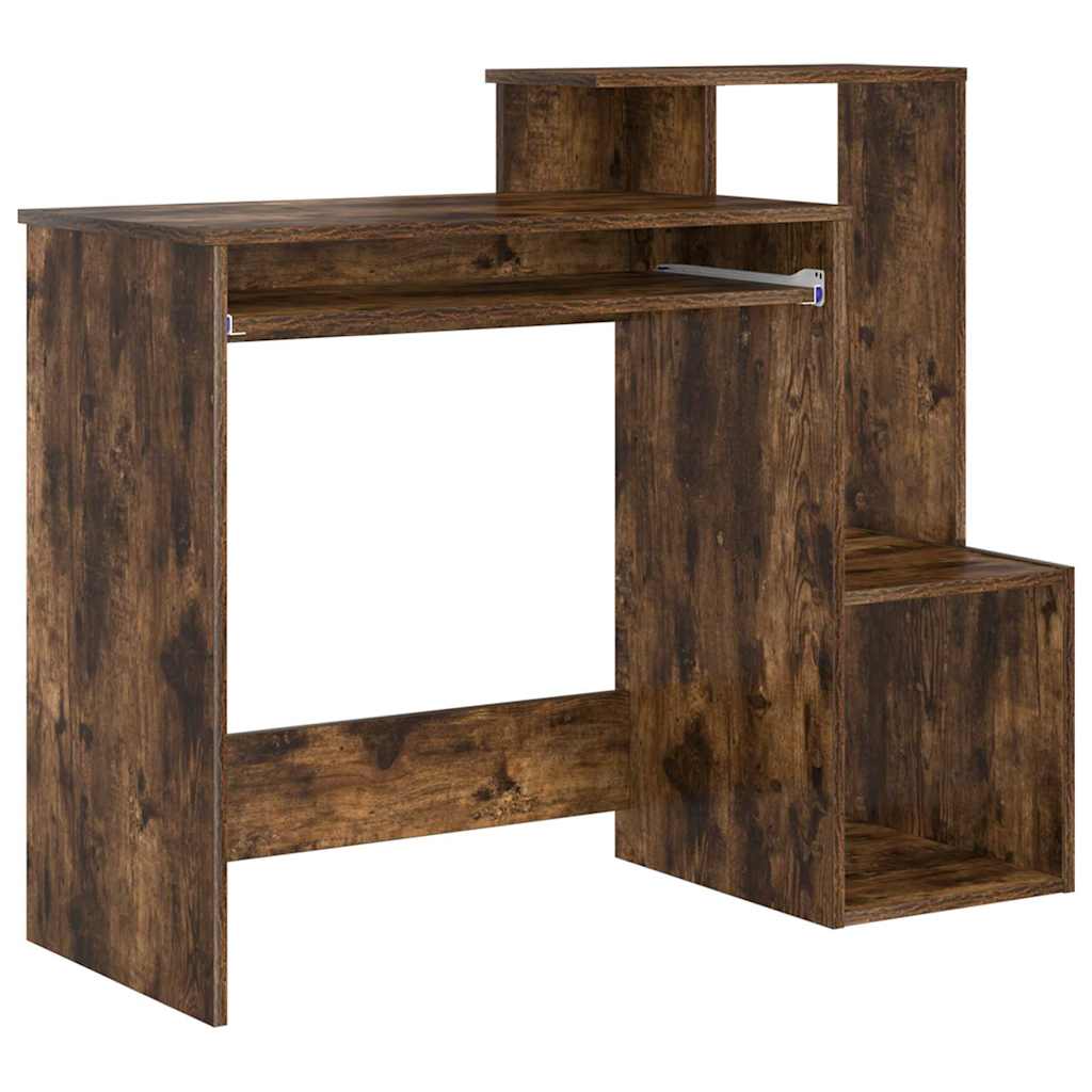 Desk Smoked Oak 106 x 41 x 88.5 cm Engineered Wood
