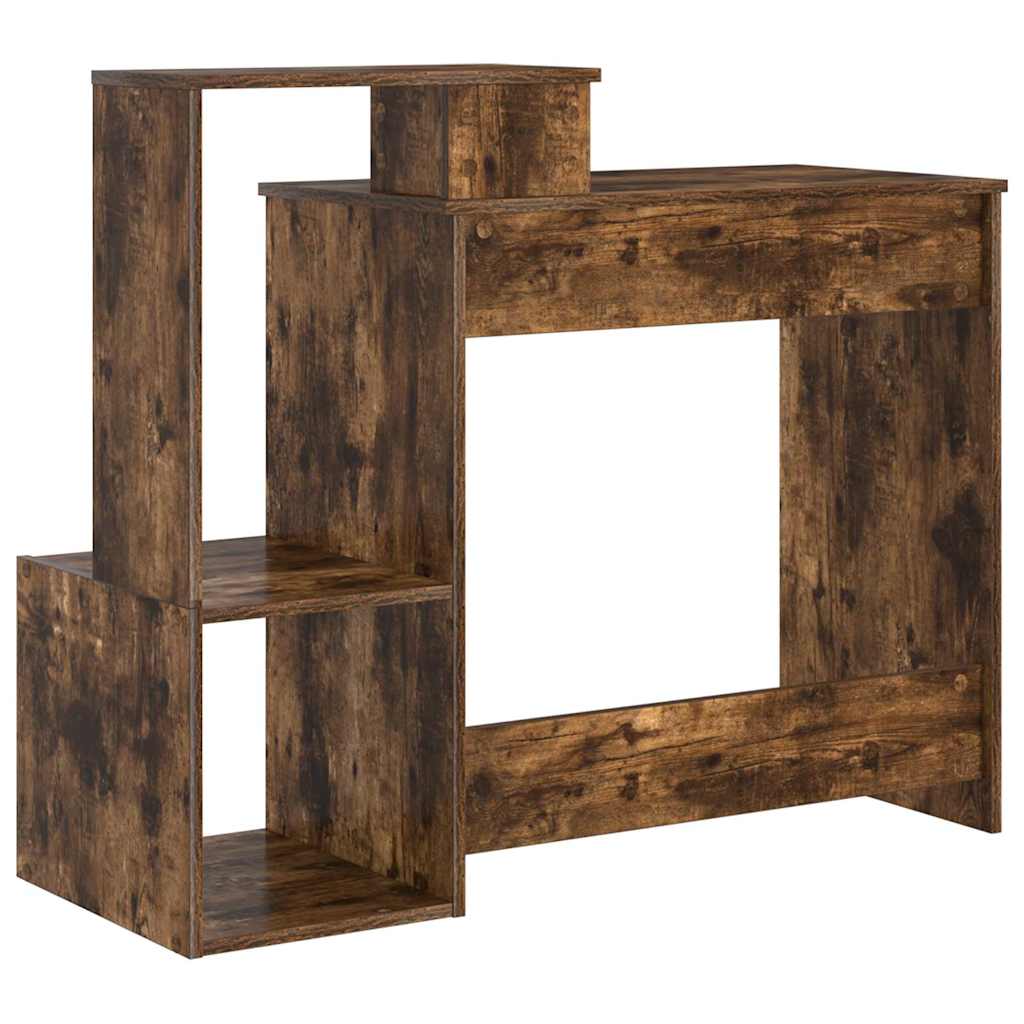 Desk Smoked Oak 106 x 41 x 88.5 cm Engineered Wood