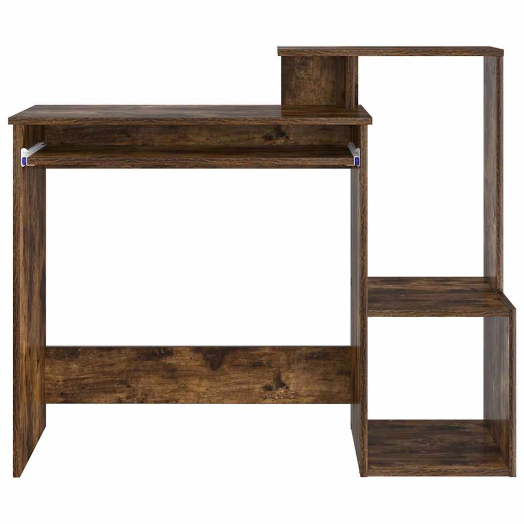 Desk Smoked Oak 106 x 41 x 88.5 cm Engineered Wood