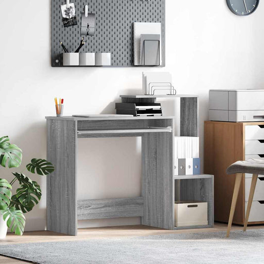 Bureau gris Sonoma 106 x 41 x 88,5 cm bois d'ingénierie