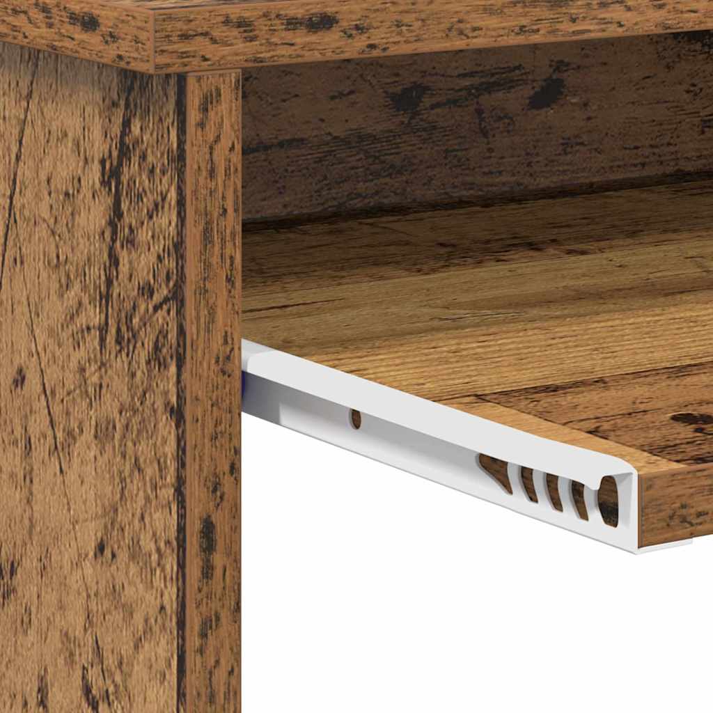Desk with Shelf Reclaimed Wood 106 x 41 x 88.5 cm Engineered Wood