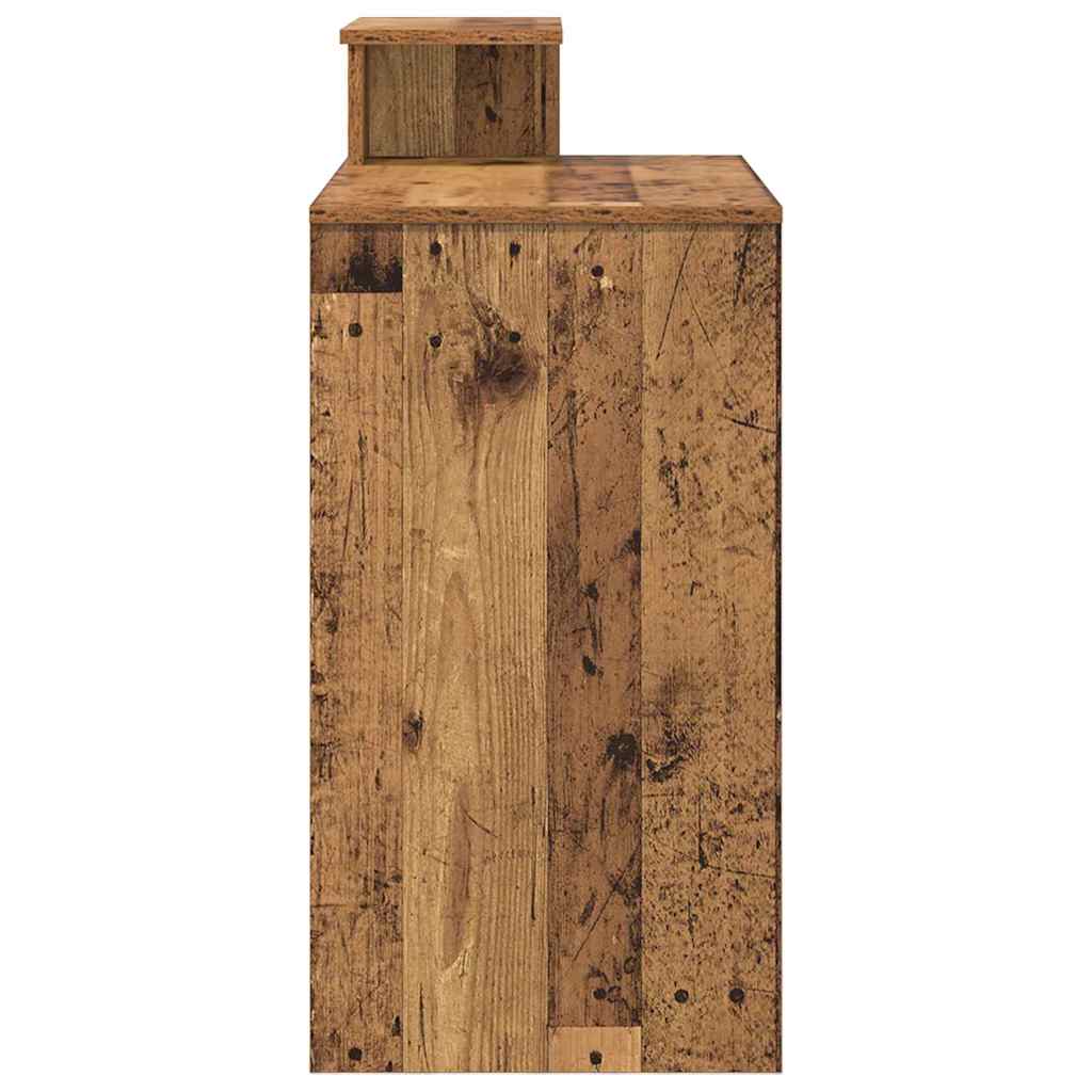 Desk with Shelf Reclaimed Wood 106 x 41 x 88.5 cm Engineered Wood