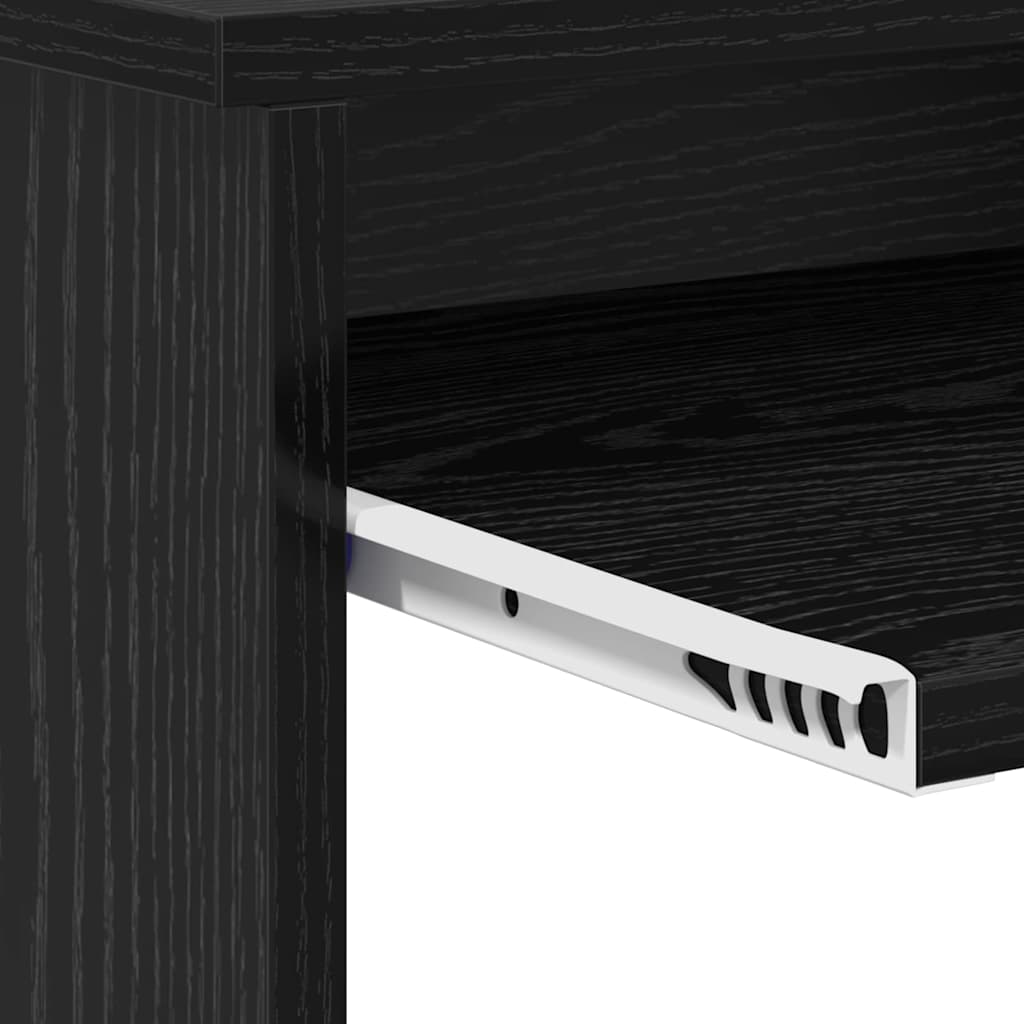 Desk Black Oak-Effect 120.5 x 44 x 88.5 cm